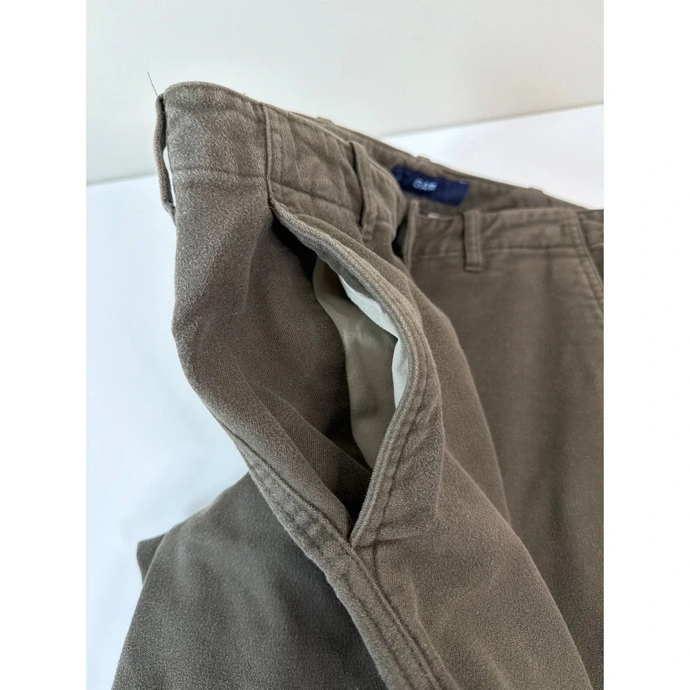 Gap Loose Fit Pants 32x30 Moleskin Chino Casual Wide Leg Retro Streetwear